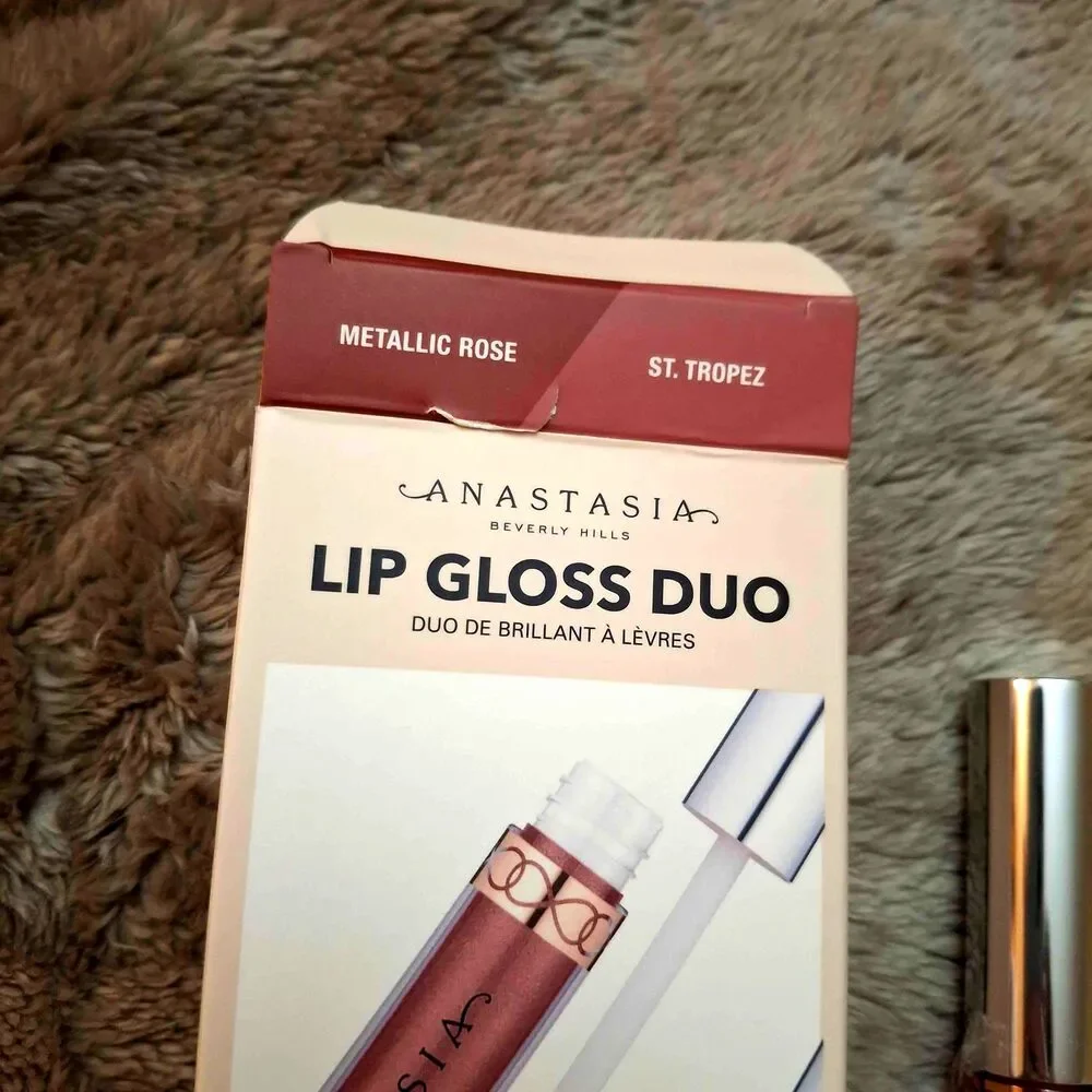 Anastasia Beverly Hills Lip Gloss Duo - Metallic Rose & St. Tropez - 0.22 fl oz